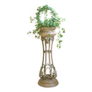 Budapest 13.5 in. W x 36.5 in. H Metal and Stone Decorative Pedestal Planter by Butler Specialty Company
