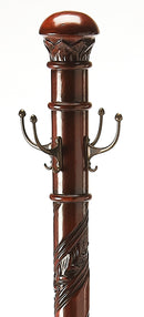 Laird 70 in. H Wood Free-Standing 4 Hook Costumer/Coat Rack with Umbrella Holder by Butler Specialty Company