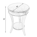 Holdin 18 in. W Round Wood Side Table with Lower Open Shelf by Butler Specialty Company
