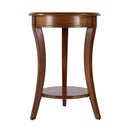 Holdin 18 in. W Round Wood Side Table with Lower Open Shelf by Butler Specialty Company