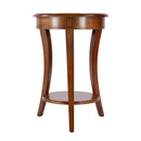 Holdin 18 in. W Round Wood Side Table with Lower Open Shelf by Butler Specialty Company