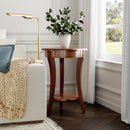 Holdin 18 in. W Round Wood Side Table with Lower Open Shelf by Butler Specialty Company
