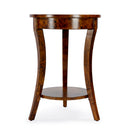 Holdin 18 in. W Round Wood Side Table with Lower Open Shelf by Butler Specialty Company