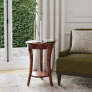 Holdin 18 in. W Round Wood Side Table with Lower Open Shelf by Butler Specialty Company