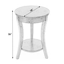 Holdin 18 in. W Round Wood Side Table with Lower Open Shelf by Butler Specialty Company
