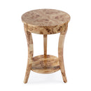 Holdin 18 in. W Round Wood Side Table with Lower Open Shelf by Butler Specialty Company