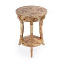 Holdin 18 in. W Round Wood Side Table with Lower Open Shelf by Butler Specialty Company