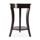 Holdin 18 in. W Round Wood Side Table with Lower Open Shelf by Butler Specialty Company