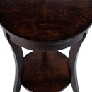 Holdin 18 in. W Round Wood Side Table with Lower Open Shelf by Butler Specialty Company