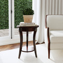 Holdin 18 in. W Round Wood Side Table with Lower Open Shelf by Butler Specialty Company