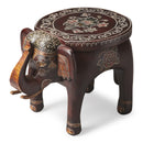 Botswana 17 in. W Novelty Elephant Shaped Hand Painted Solid Wood Side Table by Butler Specialty Company