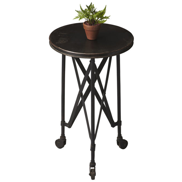 Costigan 14.25 Round Metal Side Table on Casters by Butler Specialty Company