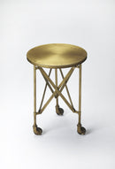Costigan 14.25 Round Metal Side Table on Casters by Butler Specialty Company