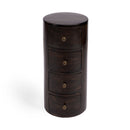 Liam 11 in. W Round Wood 4 Drawer End Table by Butler Specialty Company