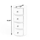 Liam 11 in. W Round Wood 4 Drawer End Table by Butler Specialty Company