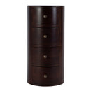 Liam 11 in. W Round Wood 4 Drawer End Table by Butler Specialty Company
