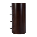 Liam 11 in. W Round Wood 4 Drawer End Table by Butler Specialty Company