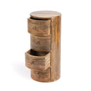 Liam 11 in. W Round Wood 4 Drawer End Table by Butler Specialty Company