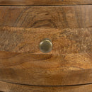Liam 11 in. W Round Wood 4 Drawer End Table by Butler Specialty Company