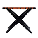 Cipriani 24 in. W Rectangular Leather & Wood Luggage Rack by Butler Specialty Company