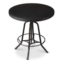 EngleWood 29 in. W Round Metal Industrial Hall/Pub Table with Foot Support by Butler Specialty Company