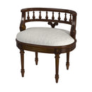 Hathaway 22.5 in. W Oval Upholstered and Wood Traditional Vanity Seat by Butler Specialty Company