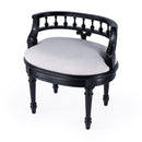 Hathaway 22.5 in. W Oval Upholstered and Wood Traditional Vanity Seat by Butler Specialty Company