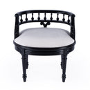 Hathaway 22.5 in. W Oval Upholstered and Wood Traditional Vanity Seat by Butler Specialty Company