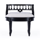 Hathaway 22.5 in. W Oval Upholstered and Wood Traditional Vanity Seat by Butler Specialty Company