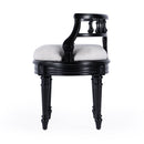 Hathaway 22.5 in. W Oval Upholstered and Wood Traditional Vanity Seat by Butler Specialty Company