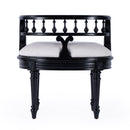 Hathaway 22.5 in. W Oval Upholstered and Wood Traditional Vanity Seat by Butler Specialty Company