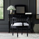 Hathaway 22.5 in. W Oval Upholstered and Wood Traditional Vanity Seat by Butler Specialty Company
