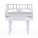 Hathaway 22.5 in. W Oval Upholstered and Wood Traditional Vanity Seat by Butler Specialty Company