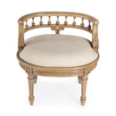 Hathaway 22.5 in. W Oval Upholstered and Wood Traditional Vanity Seat by Butler Specialty Company
