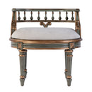Hathaway 22.5 in. W Oval Upholstered and Wood Traditional Vanity Seat by Butler Specialty Company