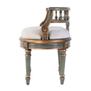 Hathaway 22.5 in. W Oval Upholstered and Wood Traditional Vanity Seat by Butler Specialty Company