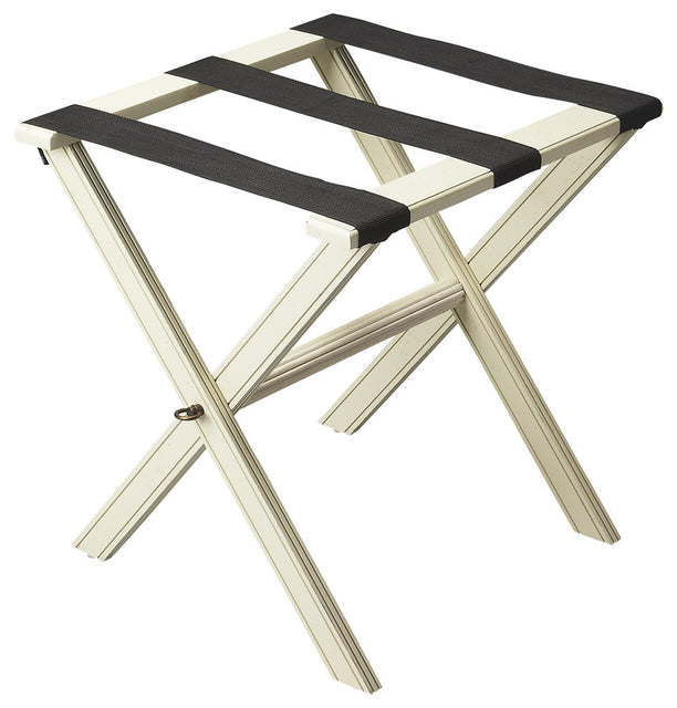 Anthony 25.25 in. W Rectangular Fabric and Wood Folding Luggage Rack by Butler Specialty Company