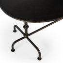 Kira 38 in. W Oval Metal Industrial Coffee Table with Tray Top Edging by Butler Specialty Company