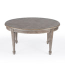 Clayton 38 in. W Oval Wood Coffee Table with Veneer Linen-Fold Inlay by Butler Specialty Company