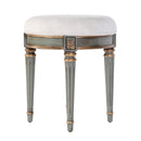 Bernadette 18.5 in. Seat Height Round Upholstered and Wood Traditional Vanity Stool by Butler Specialty Company