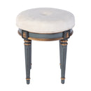 Bernadette 18.5 in. Seat Height Round Upholstered and Wood Traditional Vanity Stool by Butler Specialty Company