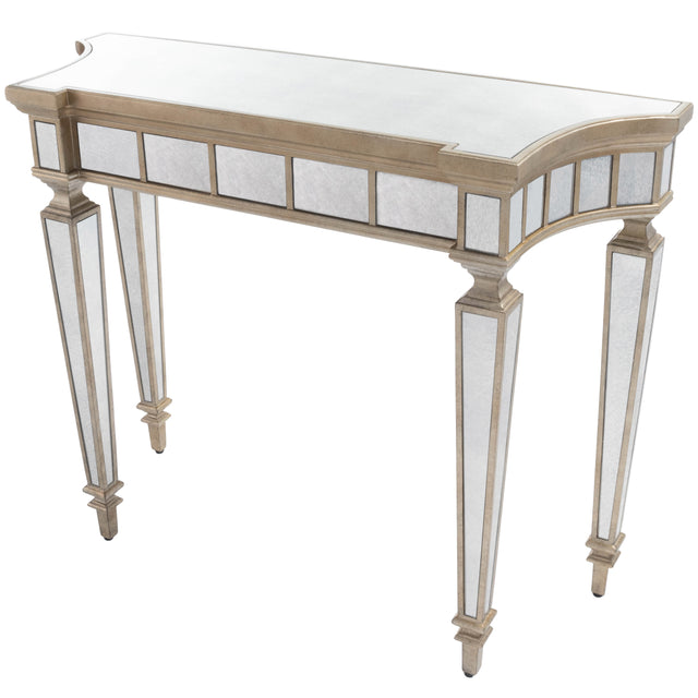 Garbo 40 in. W Rectangular Wood and Antique Mirror Console Table by Butler Specialty Company