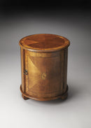 Lawrie 20 in. W  Round Wood Drum 1 Door Side Table by Butler Specialty Company