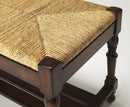 Ravello 48 in. W Rectangular Woven Wicker Backless Bench with Lower Open Slatted Shelf by Butler Specialty Company
