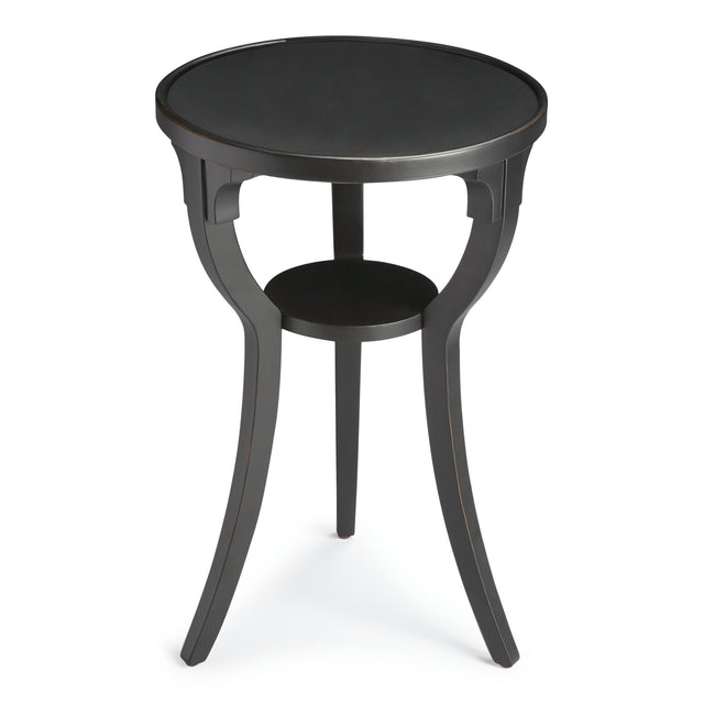 Dalton 15.75 in. W Round Wood Side Table with Small Lower Open Shelf by Butler Specialty Company