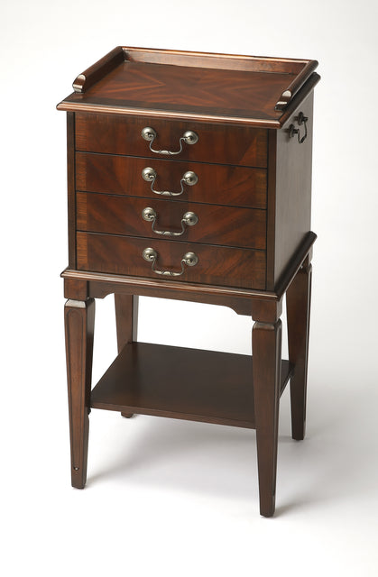Hardwick 18 in. W Rectangular Wood 4 Drawer Traditional Accent Chest with Lower Open Shelf by Butler Specialty Company