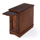 Harling 12 in. W Rectangular Wood 1 Door-1 Shelf Side Table with Pull-Out Tray by Butler Specialty Company
