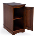 Harling 12 in. W Rectangular Wood 1 Door-1 Shelf Side Table with Pull-Out Tray by Butler Specialty Company