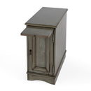 Harling 12 in. W Rectangular Wood 1 Door-1 Shelf Side Table with Pull-Out Tray by Butler Specialty Company