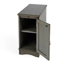 Harling 12 in. W Rectangular Wood 1 Door-1 Shelf Side Table with Pull-Out Tray by Butler Specialty Company
